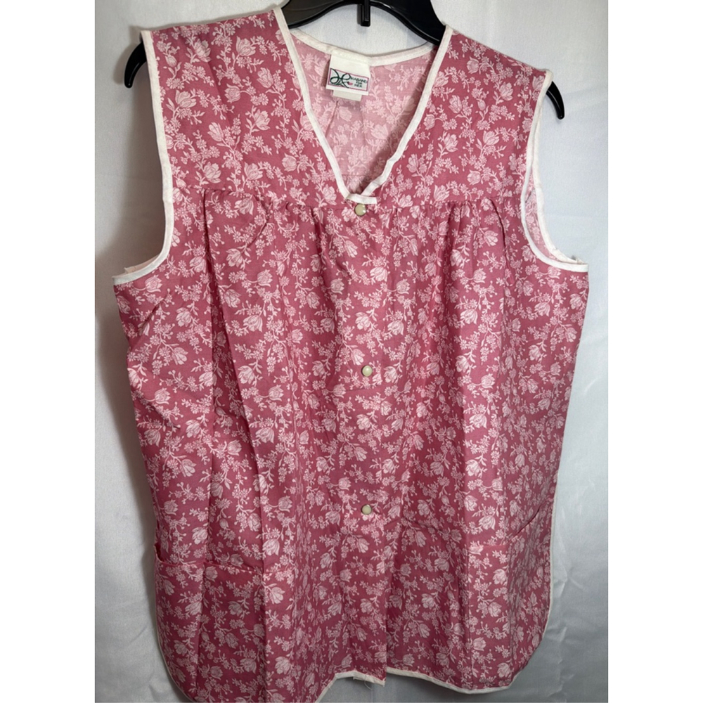Women's Vintage Retro Haband For Her Floral Cobbler Apron Smock Size L Housewife